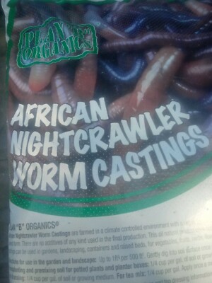 african earthworms 3 lbs of dry worm castings for flowers gardens potted plants