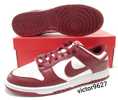 Size 13 Nike Dunk Low Retro 'Team Red' White DD1391 601 Mens