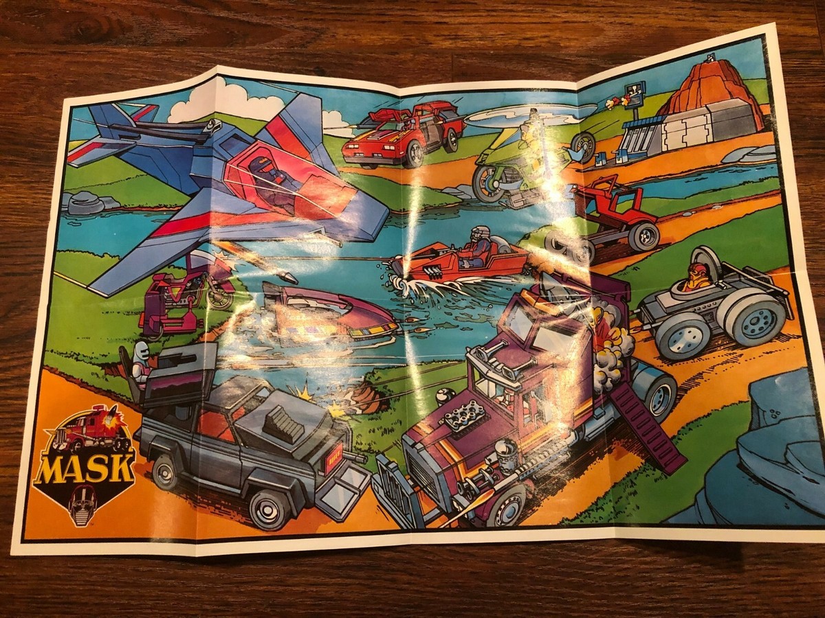 M.A.S.K. MASK - Panini STICKER ALBUM inkl. Poster - Kenner