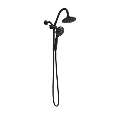 3 Spray Patterns Belanger 2-Spray 6 in. Dual Shower Head with Low by KEENEY