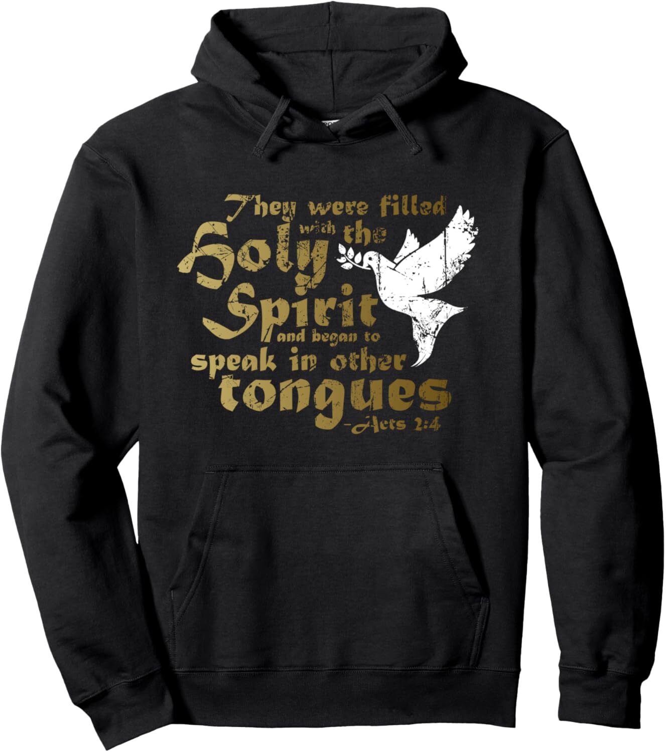 Speaking in Tongues Gift - Christian Bible Verse Acts 2 4 Pullover Hoodie
