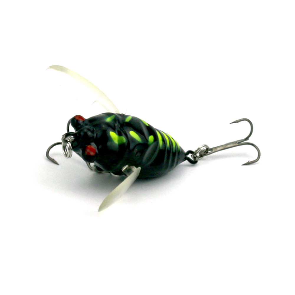 8PCS 4cm/6.4g Insect Cicada Fishing Lure with Wings Crankbait Bass