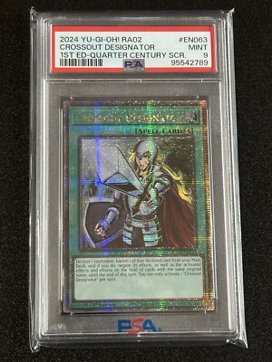 Yu-Gi-Oh! Crossout Designator  1st Edition Ultra Rare RA02-EN063  Near  Mint Condition, Ungraded, Konami TCG Card Crossout Designator Yu-Gi-Oh
