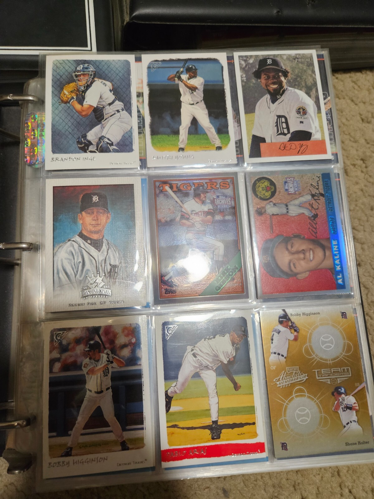 bulk sports cards, various brands , years, and makes. In binders