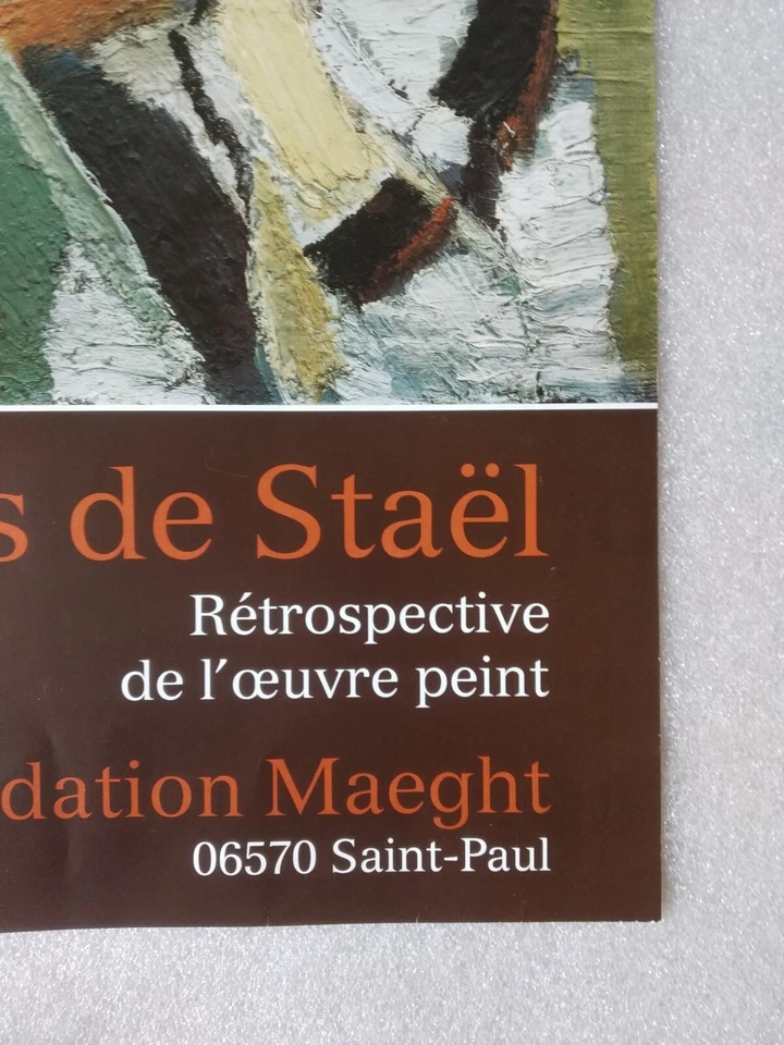 NICOLAS DE STAEL affiche originale exposition 1991 - Photo 3/4