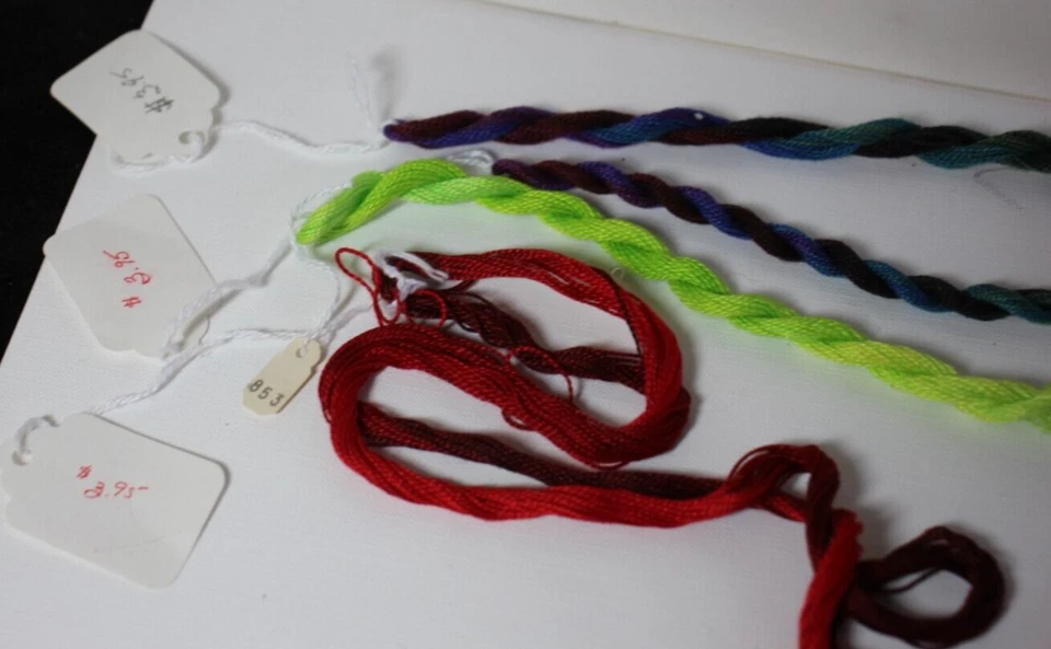 HILO BORDAR PERLA ALGODÓN PERLA multicolor lote talla 8 crepúsculo, brotes Foto 2 de 4