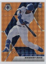 2021 Panini Mosaic Rookie Fluorescent Orange Prizm /25 Keibert Ruiz #278 0in6
