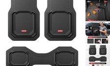 Car Floor Mats, Waterproof All Weather Protection, Universal Trim to Fit