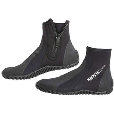 Seac Regular 5mm Zipper Boot, Black, X-Small,Boots, Booties