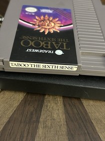 Tradewest Taboo: The Sixth Sense NES Game Cartridge w/ Manual & Sleeve Nintendo