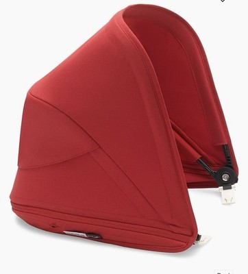 Bugaboo Bee 6Breezy Sun Canopy -Red. UPF 50+ Sun Protection - Brand New