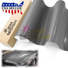 4d Carbon Fiber Glossy Car Auto Vinyl Wrap Decal Sticker Bubble Free Sheet Film