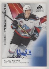 2019-20 Upper Deck SP Game Used CHL Edition Blue Auto Pavel Novak #40 Auto a8r