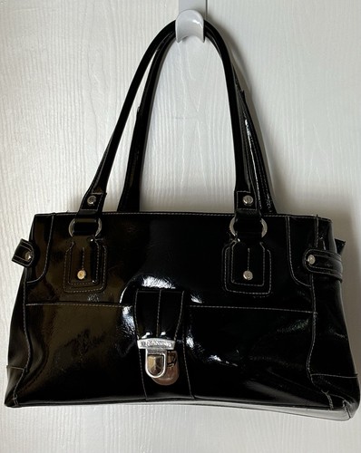 Liz Claiborne Black Purse Multi-Pockets Excellent