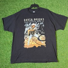 Garth Brooks World Tour 2014-15 Concert T-Shirt XL Black Country Music Tee