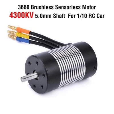 Rocket Waterproof Brushless Sensorless Motor 3100KV 4370KV 5000KV fr 1/12 RC Car