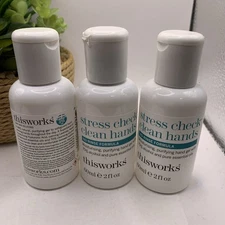 3 This Works Stress Check Clean Hands No Rinse Formula Gel 60ml/2oz NEW