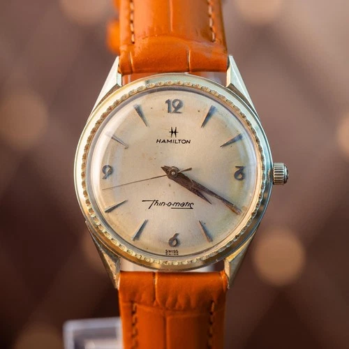 Vintage Hamilton Thin-O-Matic 14K Solid Gold Cal 663 Micro Rotor Automatic Watch - product listing photo