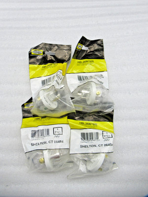 4- Hubbell Hbl26w76in 20A Watertight Locking Plug Interior 480V 3PH L16-20P