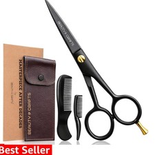 5  Professional Beard  Mustache Scissors for Men  German Stainless Steel Be...