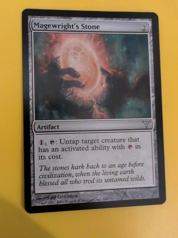 Magewright's Stone. Dissension Artifact MTG Card. - Image 3 of 4