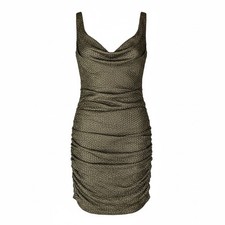Women’s Express Metallic Mini Dress Bronze Gold Size 6