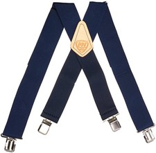 McGuire-Nicholas 112 2-Inch Blue Suspenders , Navy One Size,