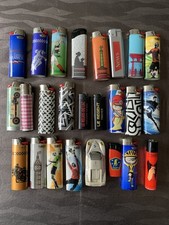 Lot 25 briquets Bic / Clipper / divers - (vides pour collectionneur)
