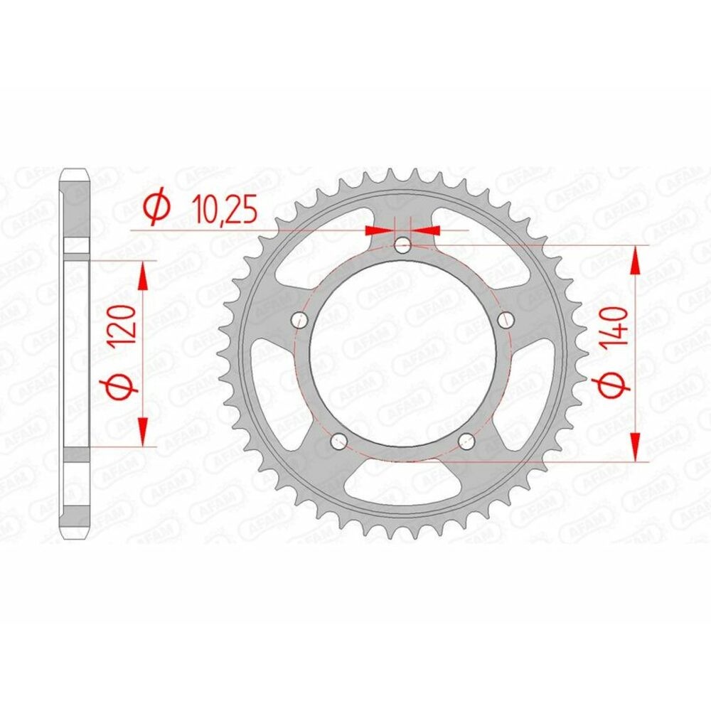 Free Shipping Corona Afam Standard Steel 14604-Step 525 For Motorcycle Parts