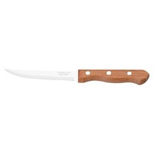12x Stainless Steel Serrated Steak Knives Wooden Handle for Restaurant Dining