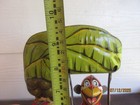 1950's Unique Art "Bombo" Swinging Monkey Tin Litho Wind-up Toy with Key Works! — photo 8