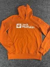 Jack Wolfskin Hoodie Mens Medium Orange Sweat...