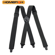 Suspenders for Men Heavy Duty, X Shape Back Hidden Suspender 1.5" Under Clothing