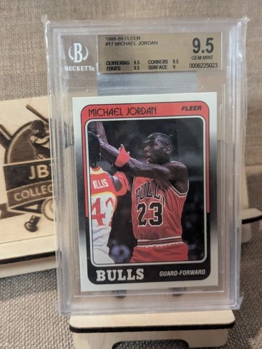 1988-89 Fleer #17 Michael Jordan Chicago Bulls - BGS GEM MINT 9.5 🔥🔥
