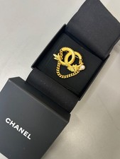 Authentic CHANEL CC Year of The Dragon 2024 Gold Tone Brooch, Faux Pearl