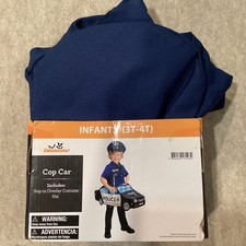 Toddler 3t/4t Cop Car Police Step In Costume Dress Play Halloween Child Cosplay