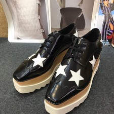 Stella Mccartney Platform Shoes Star Casual Shoes Genuine Leather Shoes Women