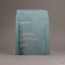 Neurological Gum Energy Caffeine 90 Pieces Normal Strength L-theanine Peppermint