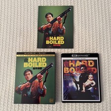 Hard-Boiled 4K UHD  Blu-ray, 1992 Shout Factory 3-Disc w/Book   John Woo