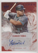2018 Panini Diamond Kings DK Signatures Purple 4/5 Yasmany Tomas #S-YT Auto 8td