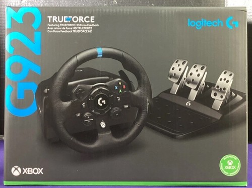 Logitech G923 Racing Wheel for Microsoft Xbox Series X/S - Black NEW - Picture 1 of 3