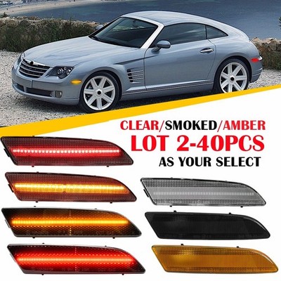 2-40PC FOR 04 05-08 CHRYSLER CROSSFIRE LED LH RIGHT FRONT REAR SIDE MARKER LIGHT