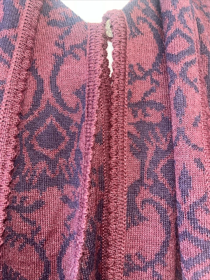 Poncho Capa Novica Mezcla Alpaca Flor Silvestre Peruana Ruana Talla Única Tejido Nuevo Foto 3 de 4