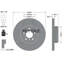 2X Textar 92265225 Bremsscheibe FüR BMW 1 2 3 4 F20 F21 F30 F80 F31 F32 F82 F36