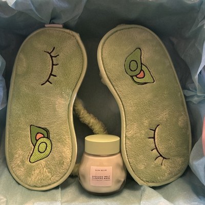 Glow Recipe Avocado Melt Sleeping Mask -plus eye sleep masks  2.7 fl oz 