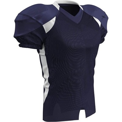Open Box Champro Youth Huddle Football Jersey - NAVY BODY, WHITE BODY - S