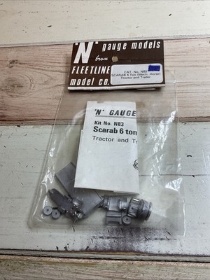 Fleet Line Model Co. Scarab 6 Tonnen (Mech.horse) Traktor und Anhänger #N83, Spur N