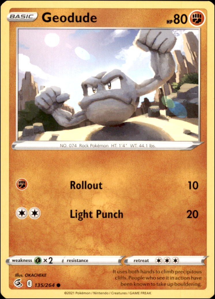 Pokemon - Geodude #135/264 - FST Common