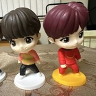 Lot of 8 Chibi-Style Plastic Figurines on Stands, Multicolor Mini Characters — photo 6