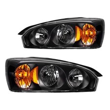Kax Headlight Assemblyblack Headlights Compatible 2004 2005 2006 2007 Malibu